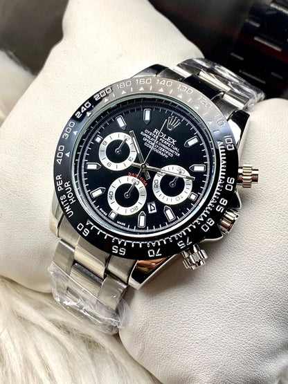Luxury Black Dial Chronograph Watch