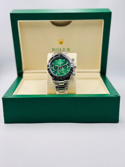 Luxury Green Dial Chronograph Watch