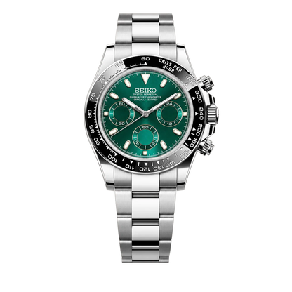 Luxury Green Dial Chronograph Watch