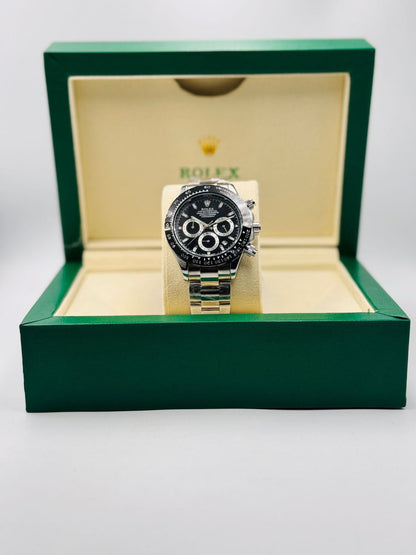 Luxury Black Dial Chronograph Watch