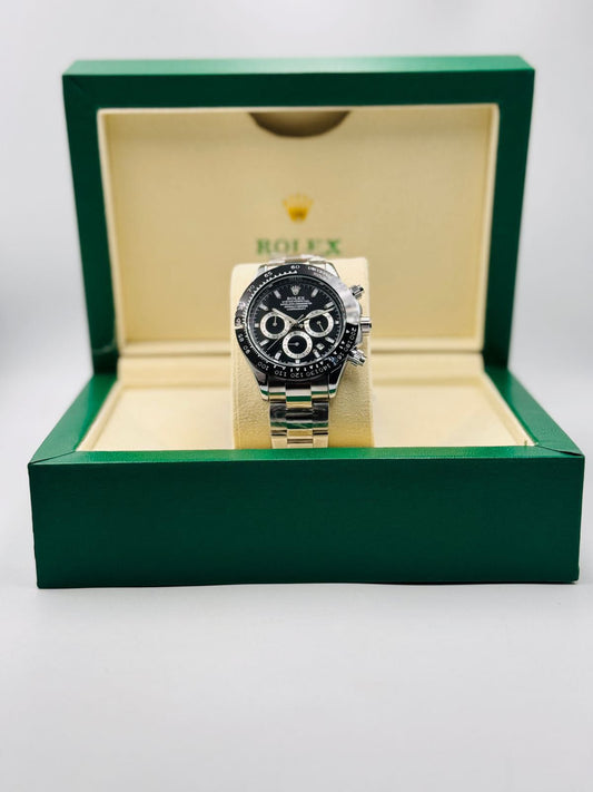Luxury Black Dial Chronograph Watch
