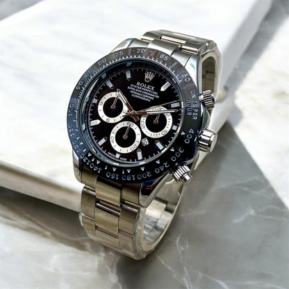 Luxury Black Dial Chronograph Watch