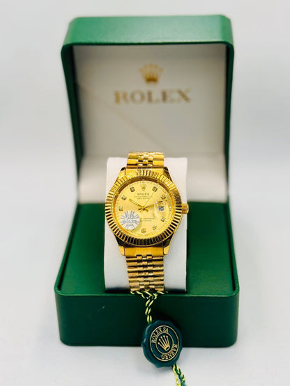 Luxury Men's Golden Chronograph Watch
