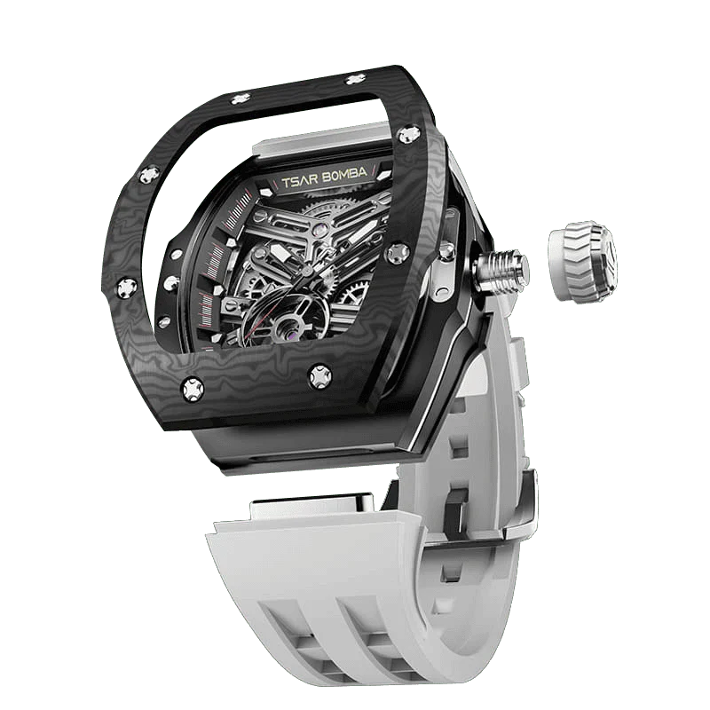 TSAR BOMBA TB8218 Luxury Skeleton Automatic Watch for Men