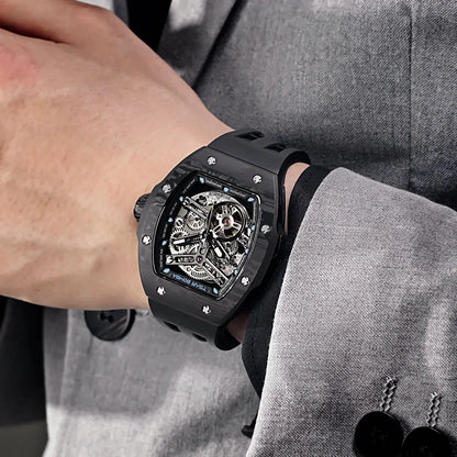 TSAR BOMBA TB8218 Luxury Skeleton Automatic Watch for Men