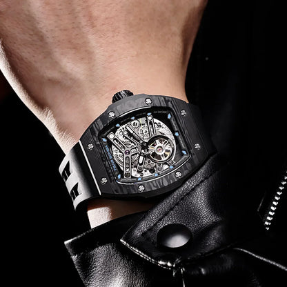 TSAR BOMBA TB8218 Luxury Skeleton Automatic Watch for Men