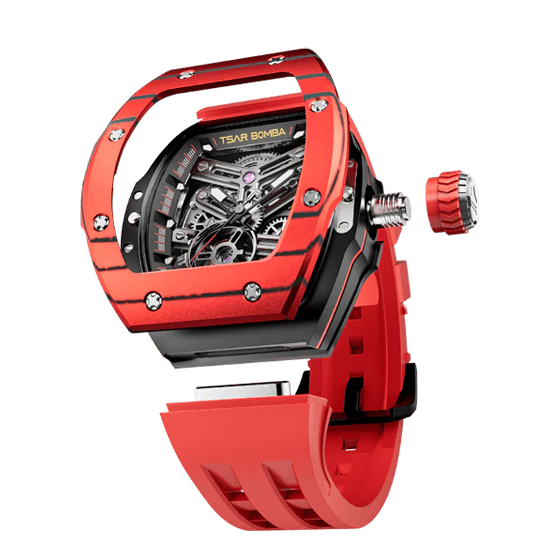 TSAR BOMBA TB8218 Luxury Skeleton Automatic Watch for Men