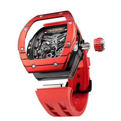 TSAR BOMBA TB8218 Luxury Skeleton Automatic Watch for Men