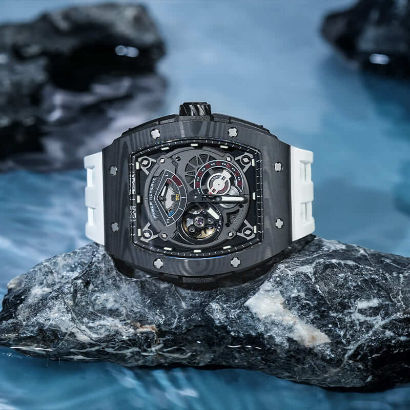 TSAR BOMBA TB8218 Luxury Skeleton Automatic Watch for Men