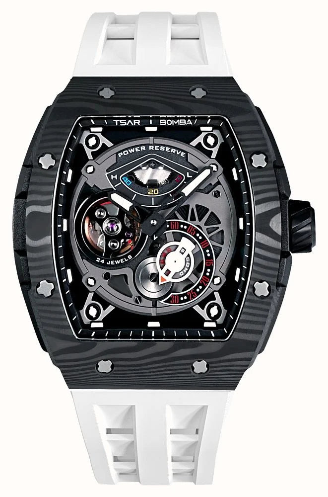 TSAR BOMBA TB8218 Luxury Skeleton Automatic Watch for Men